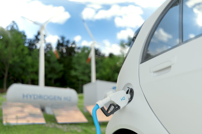 Refrigerantes coche eléctrico batería o pila de hidrógeno